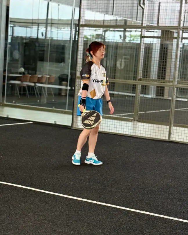 A player on court