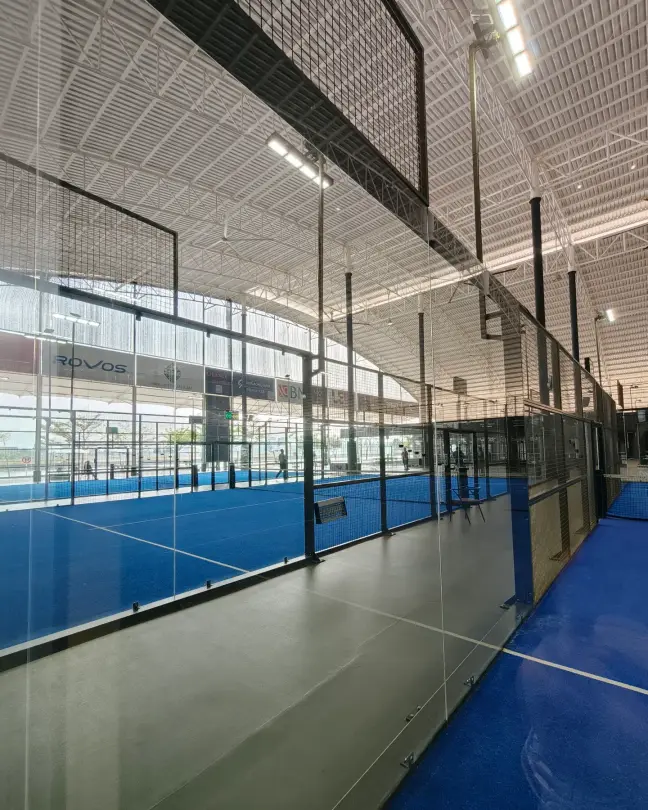 A row of VIP courts